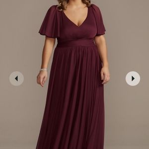 Burgundy Bridesmaid Dress